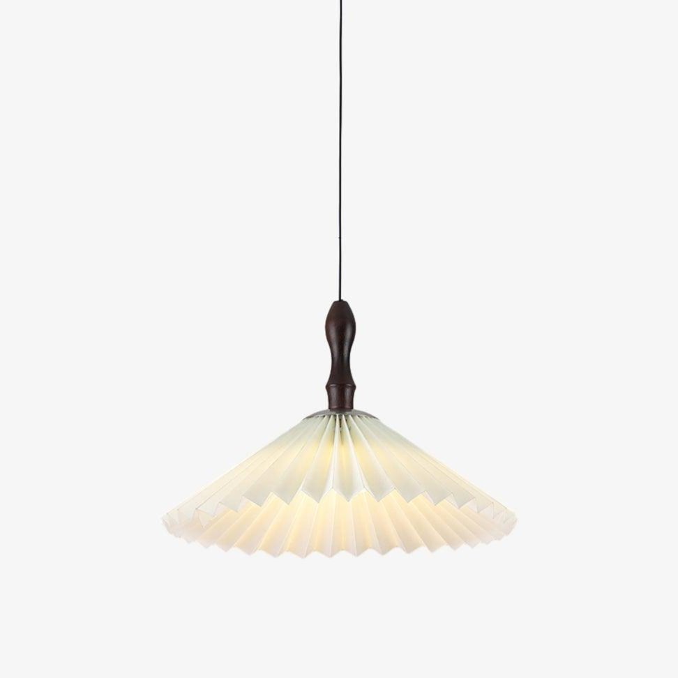 Petal hanglamp van hout met bloemblaadjes