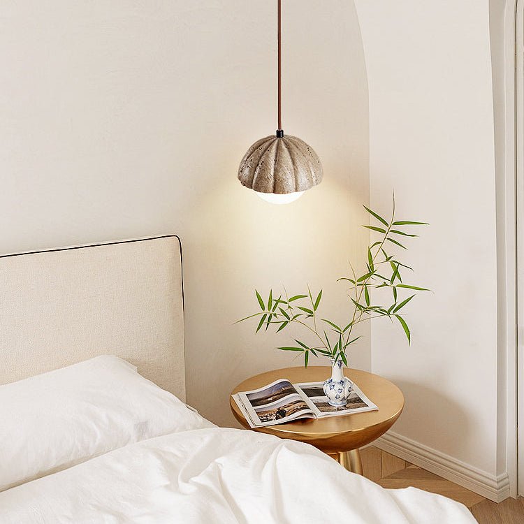 Marovek hanglamp met geribbelde orb