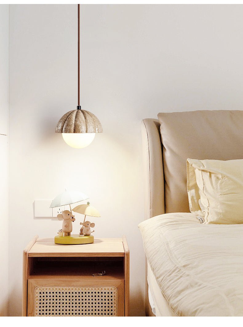 Marovek hanglamp met geribbelde orb