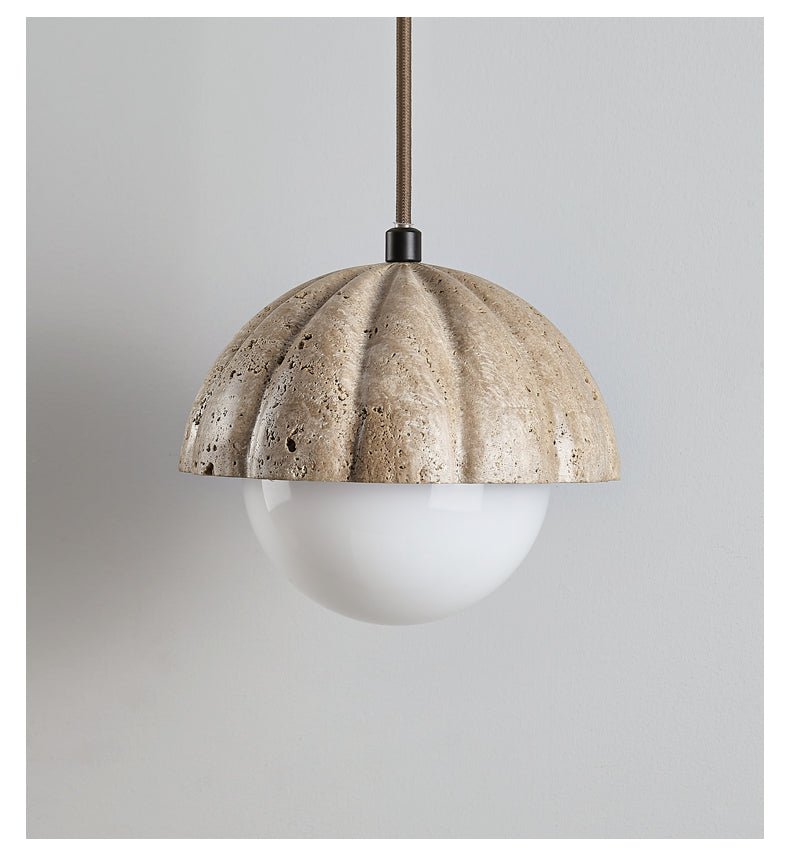 Marovek hanglamp met geribbelde orb