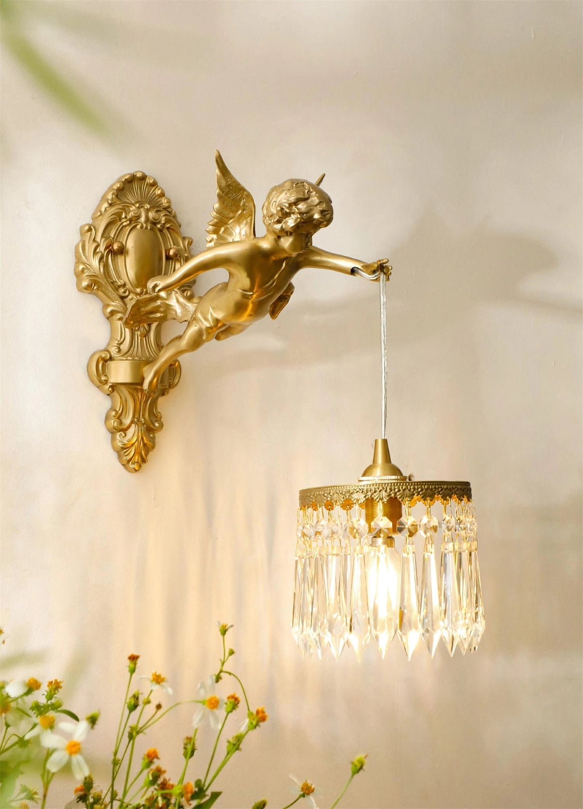 Bex Flying Angel wandlamp van glas