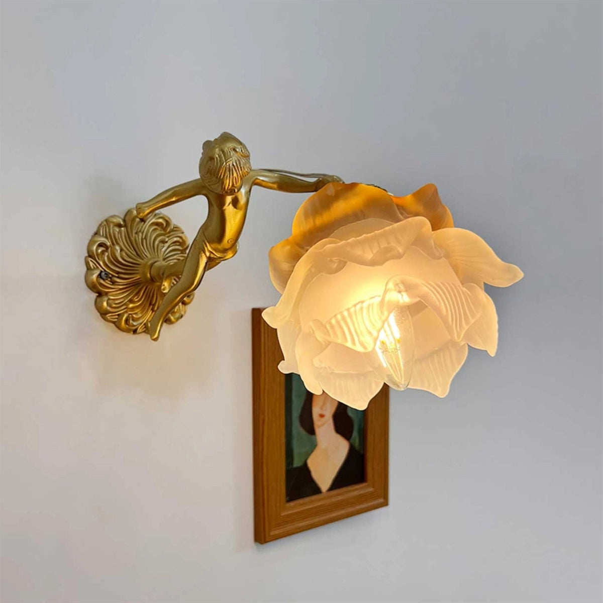 Bex Flying Angel wandlamp van glas