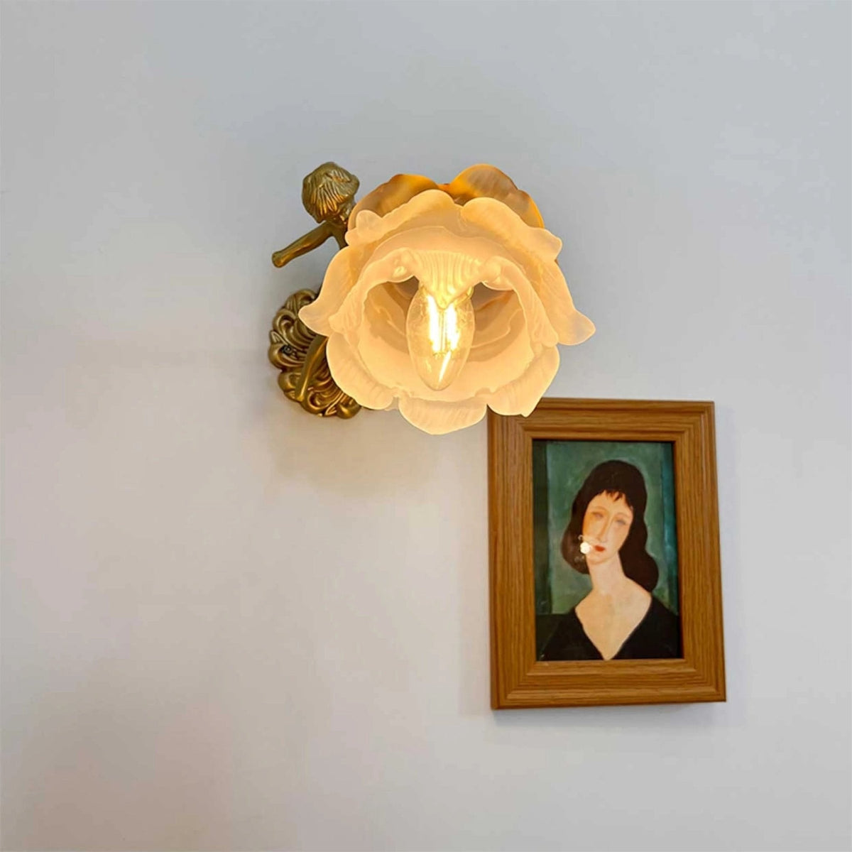 Bex Flying Angel wandlamp van glas