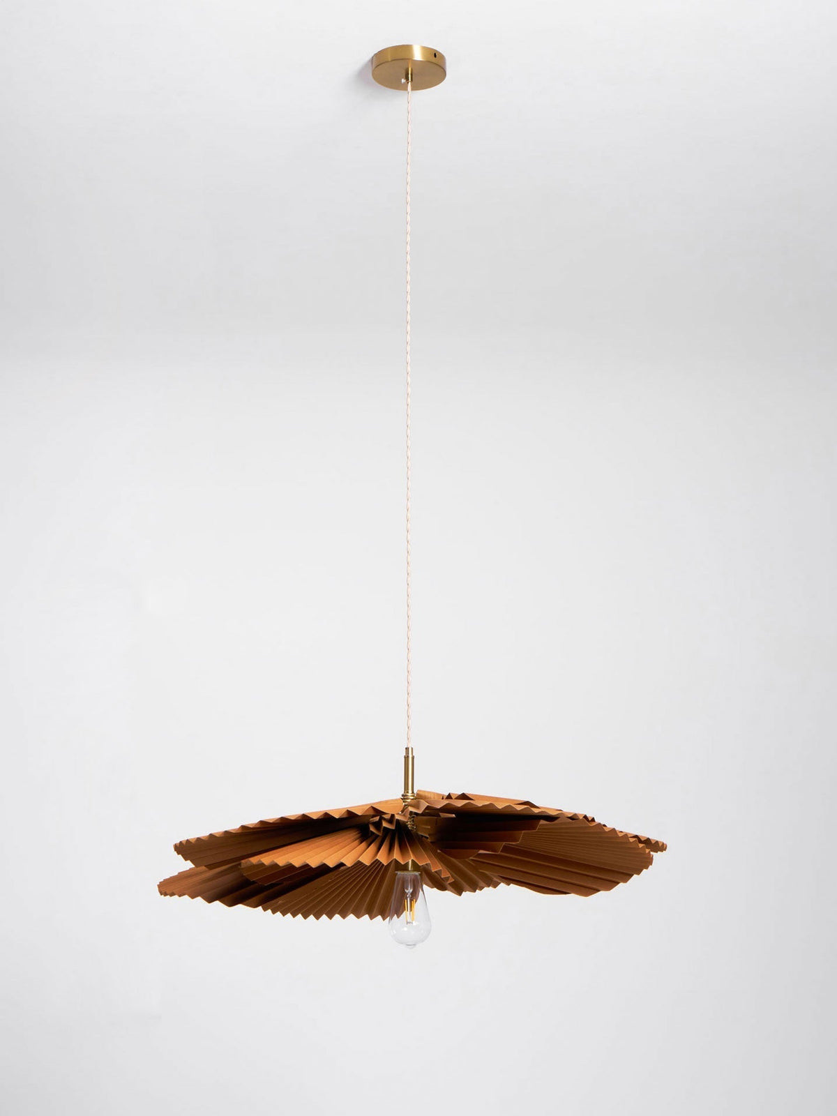 Wilto hanglamp lotusblad van gevouwen papier met bloemvorm