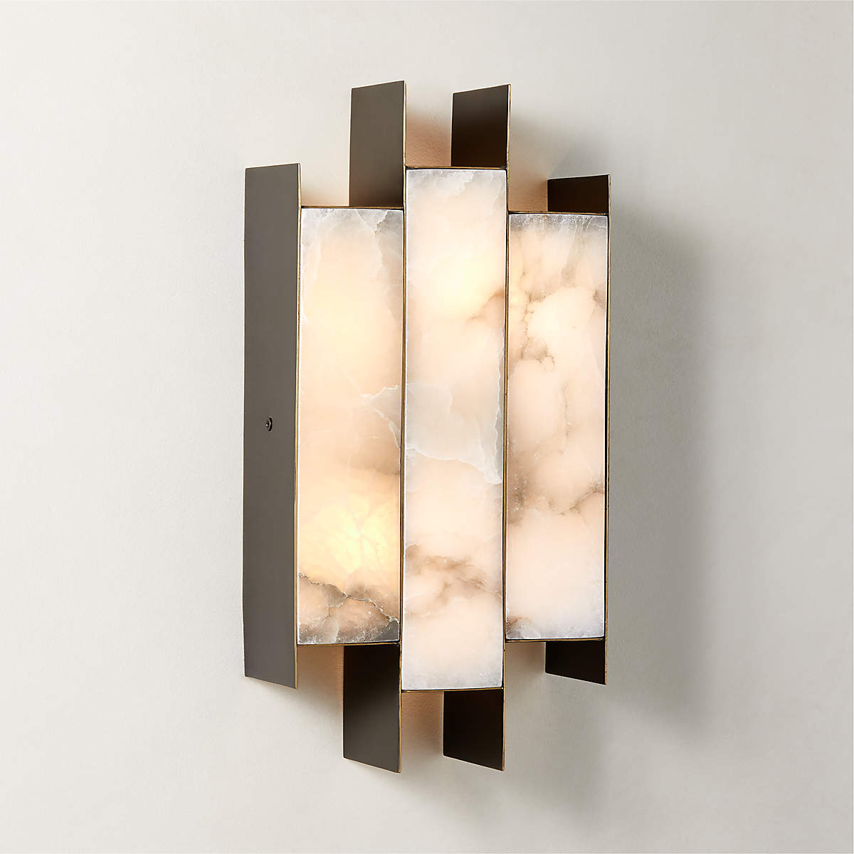 Finto Panel Moderne wandlamp met albast
