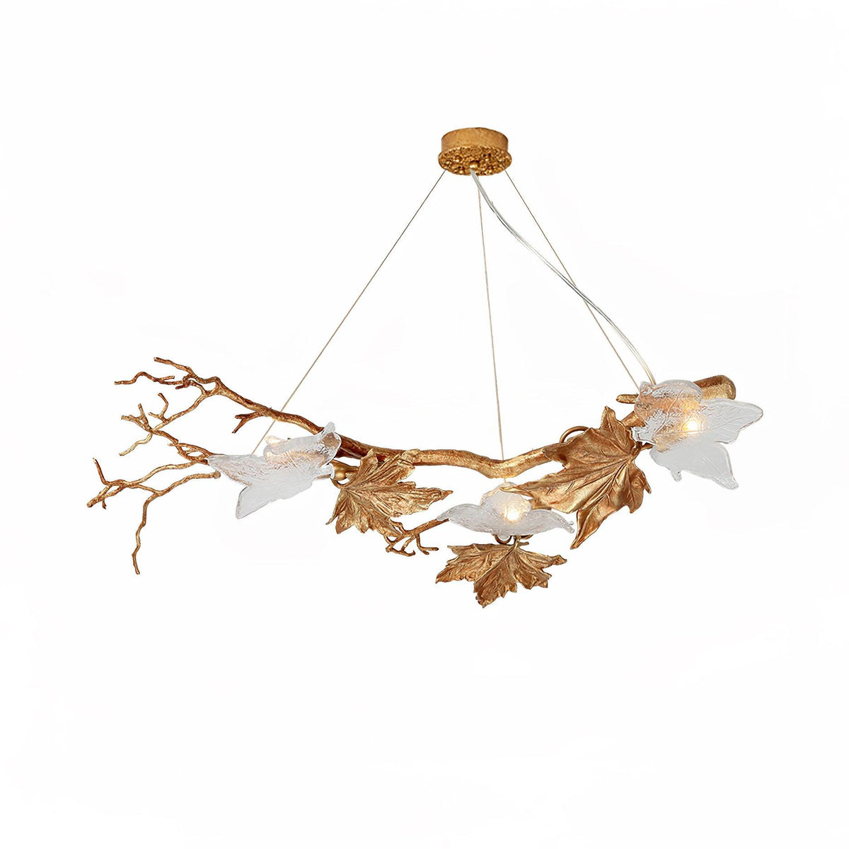 Liorivielle hanglamp met glazen kap