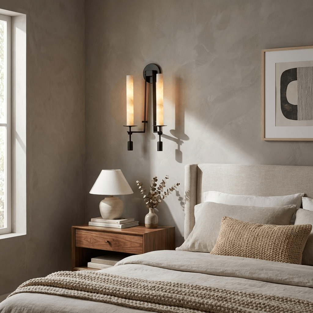 Albasten wandlamp Frans classicisme
