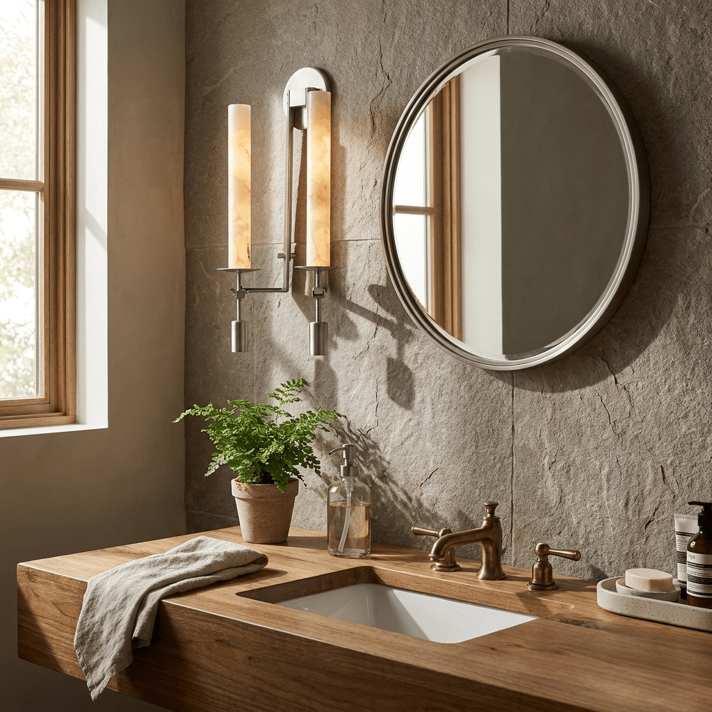 Albasten wandlamp Frans classicisme