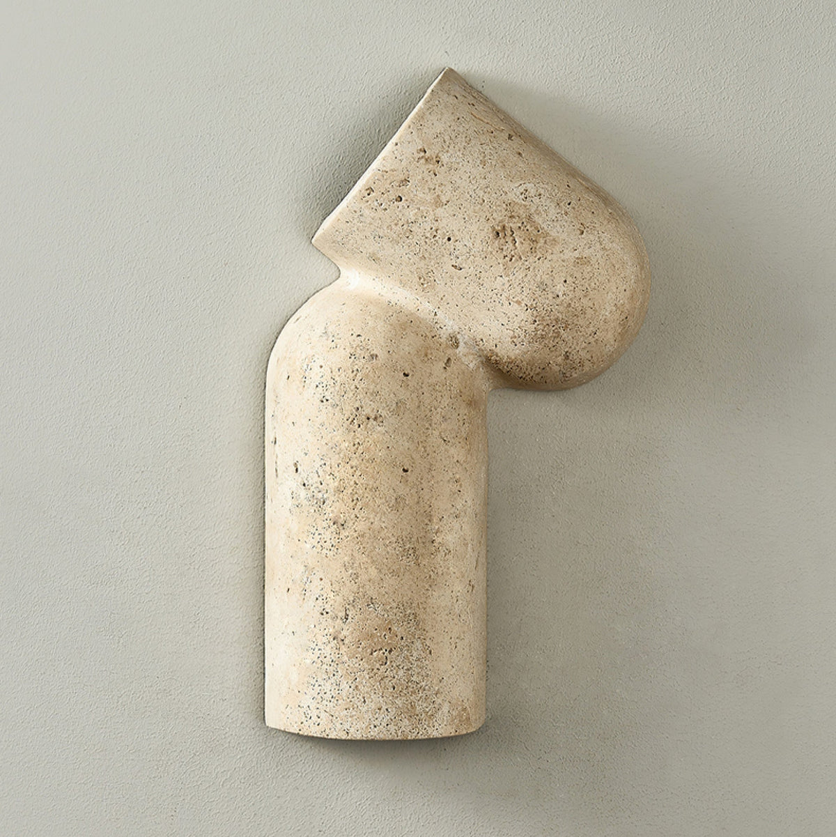Valoreth Geel travertin wandlamp