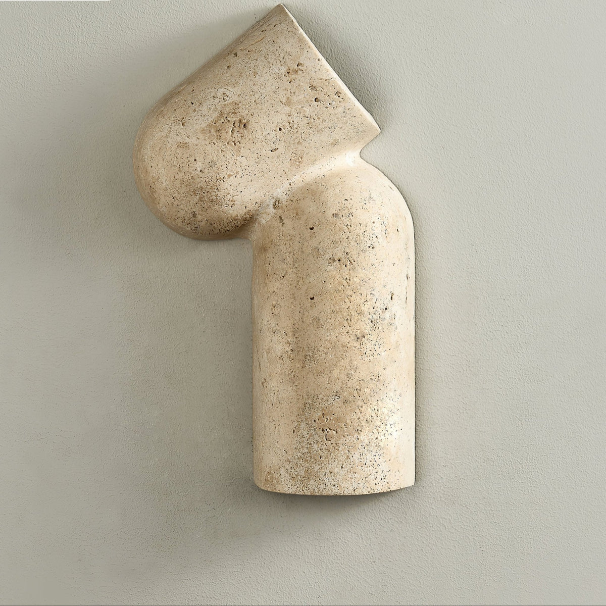 Valoreth Geel travertin wandlamp