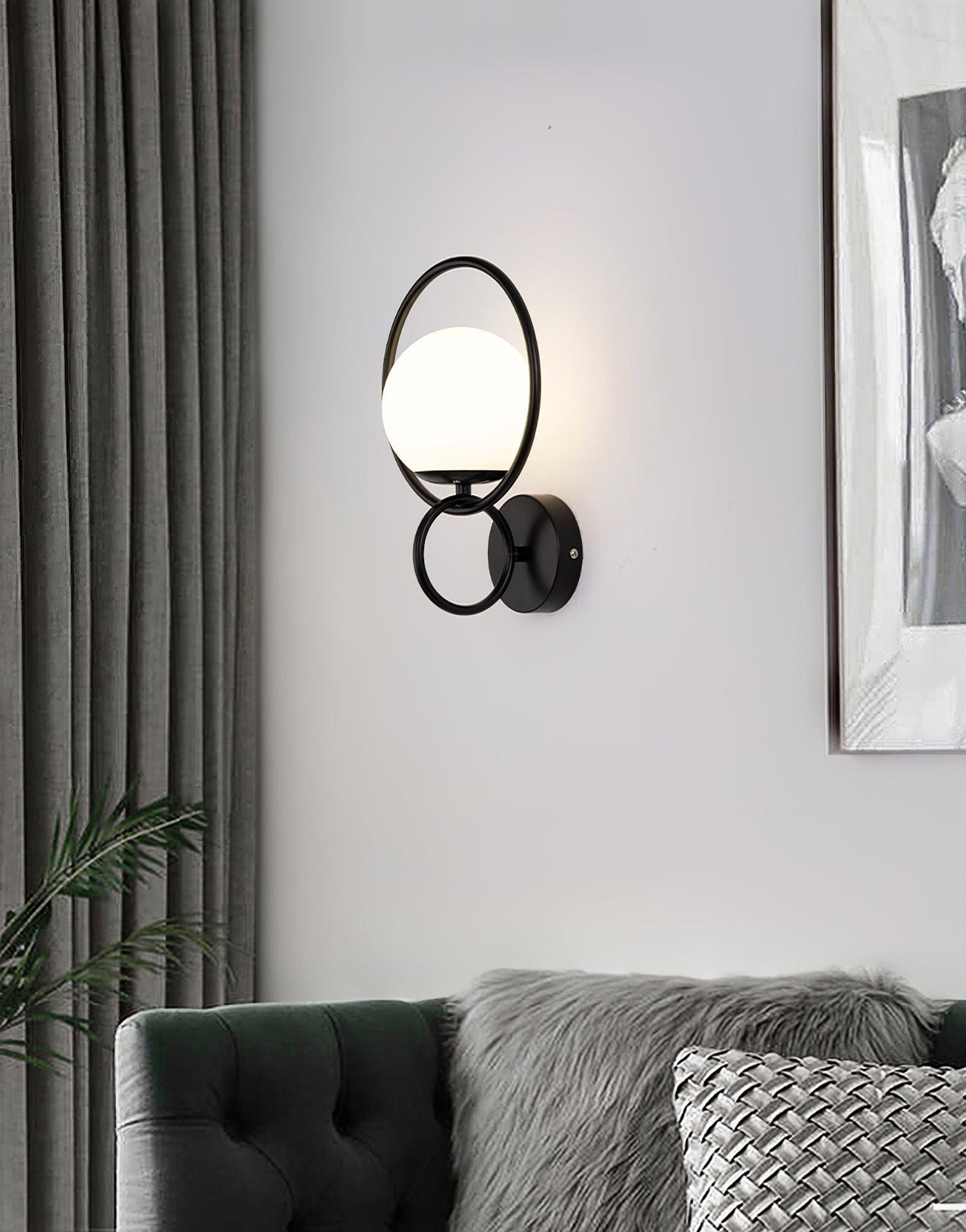 Zesilan wandlamp met glas