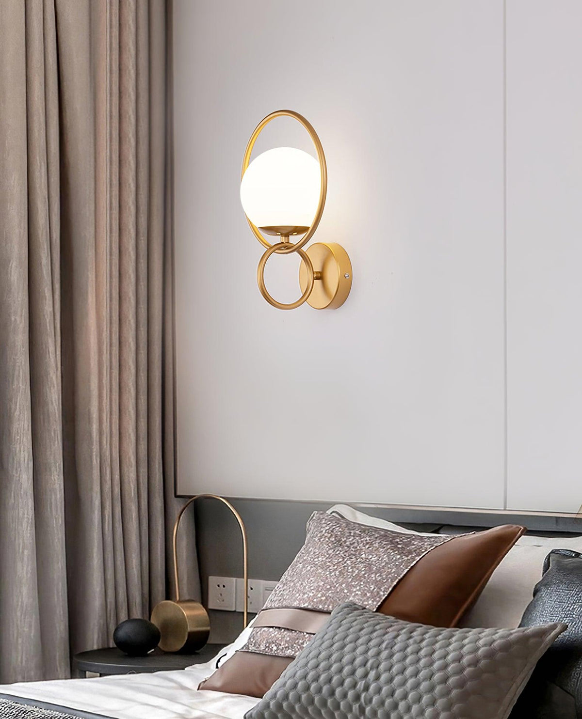 Zesilan wandlamp met glas