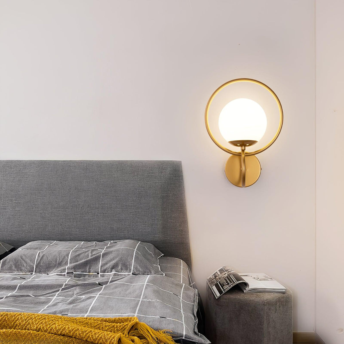 Zesilan wandlamp met glas