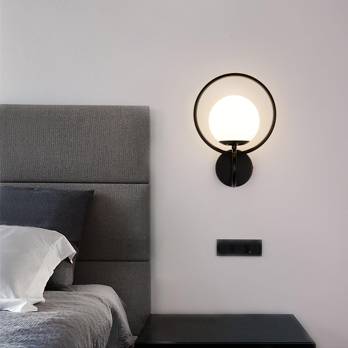 Zesilan wandlamp met glas