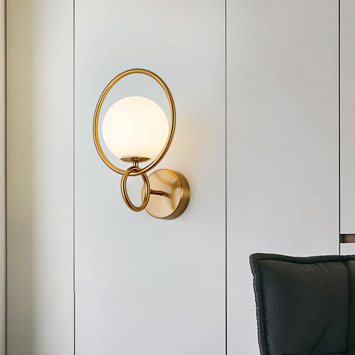 Zesilan wandlamp met glas