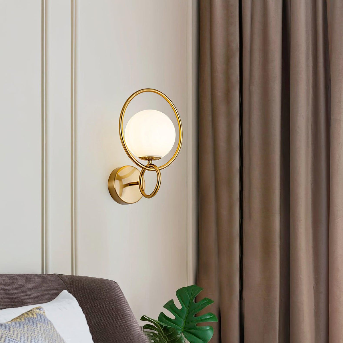 Zesilan wandlamp met glas
