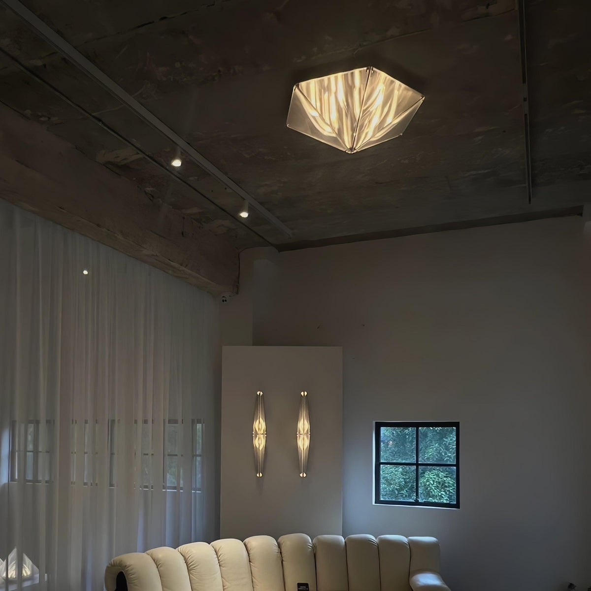 Facet Moderne hanglamp van glas met chrome afwerking