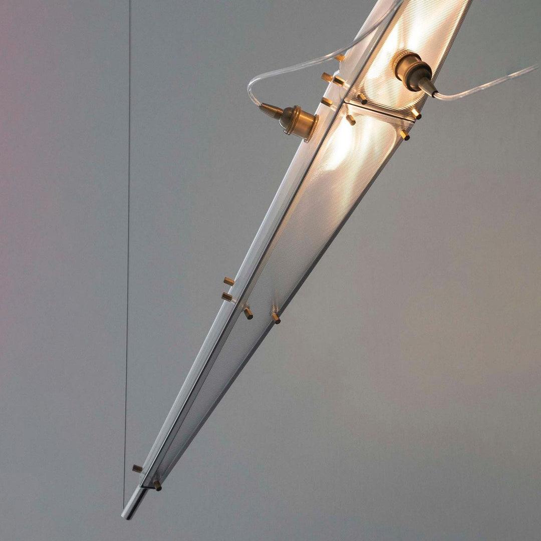 Adan moderne hanglamp met minimalistisch kunstwerk