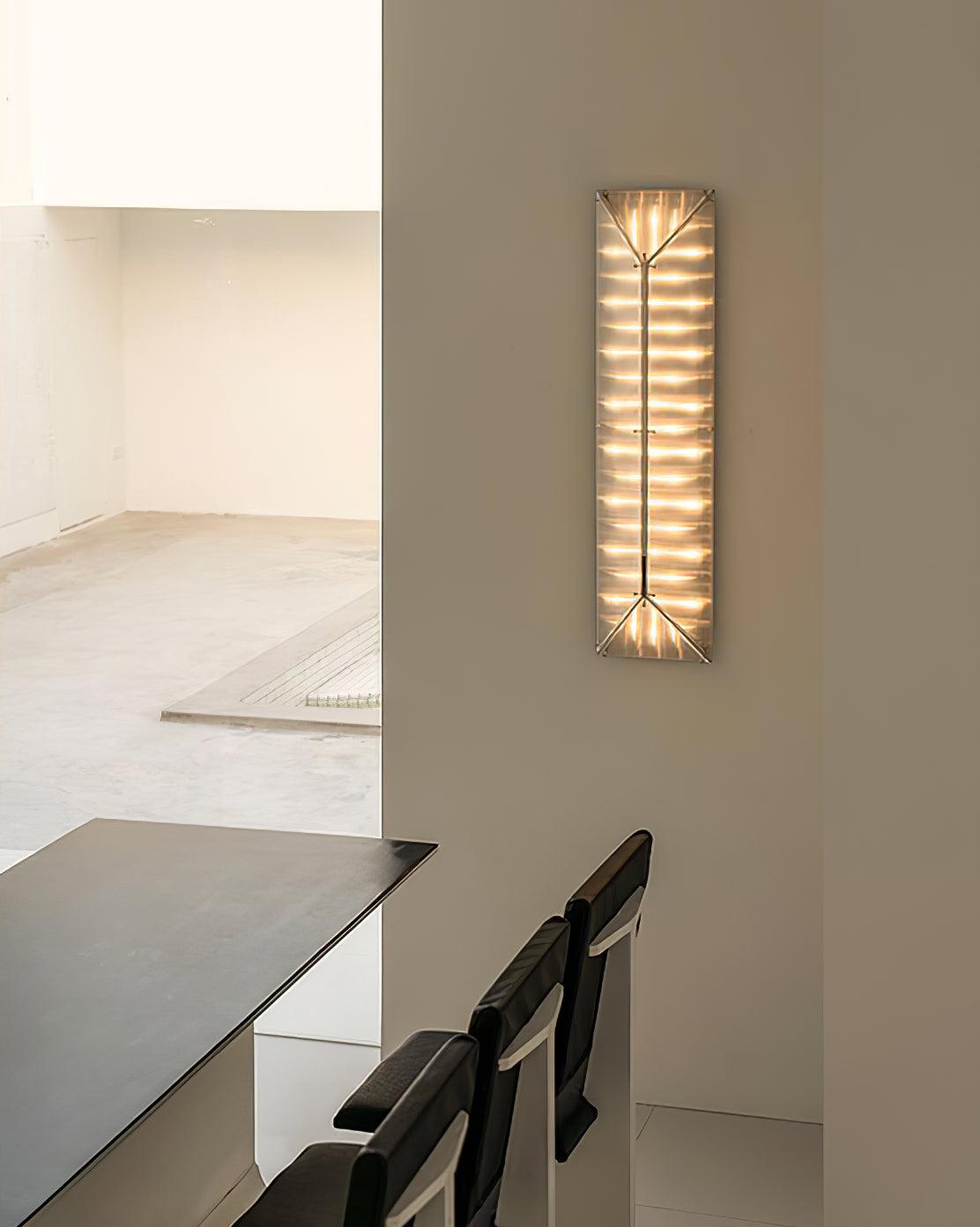 Prism Moderne wandlamp van glas met chroomafwerking