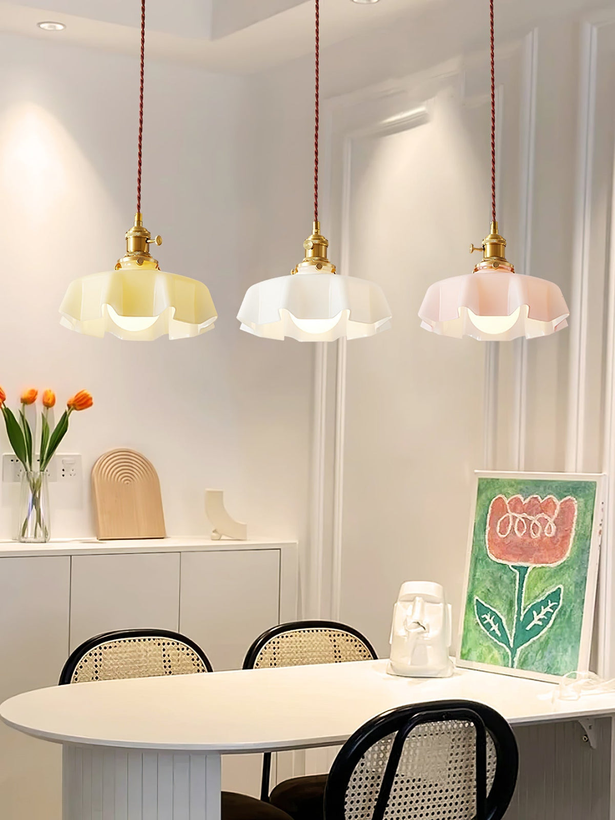 Liorivora hanglamp French Flower voor eetkamer