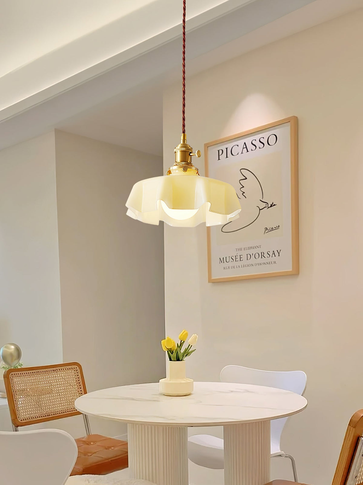 Liorivora hanglamp French Flower voor eetkamer