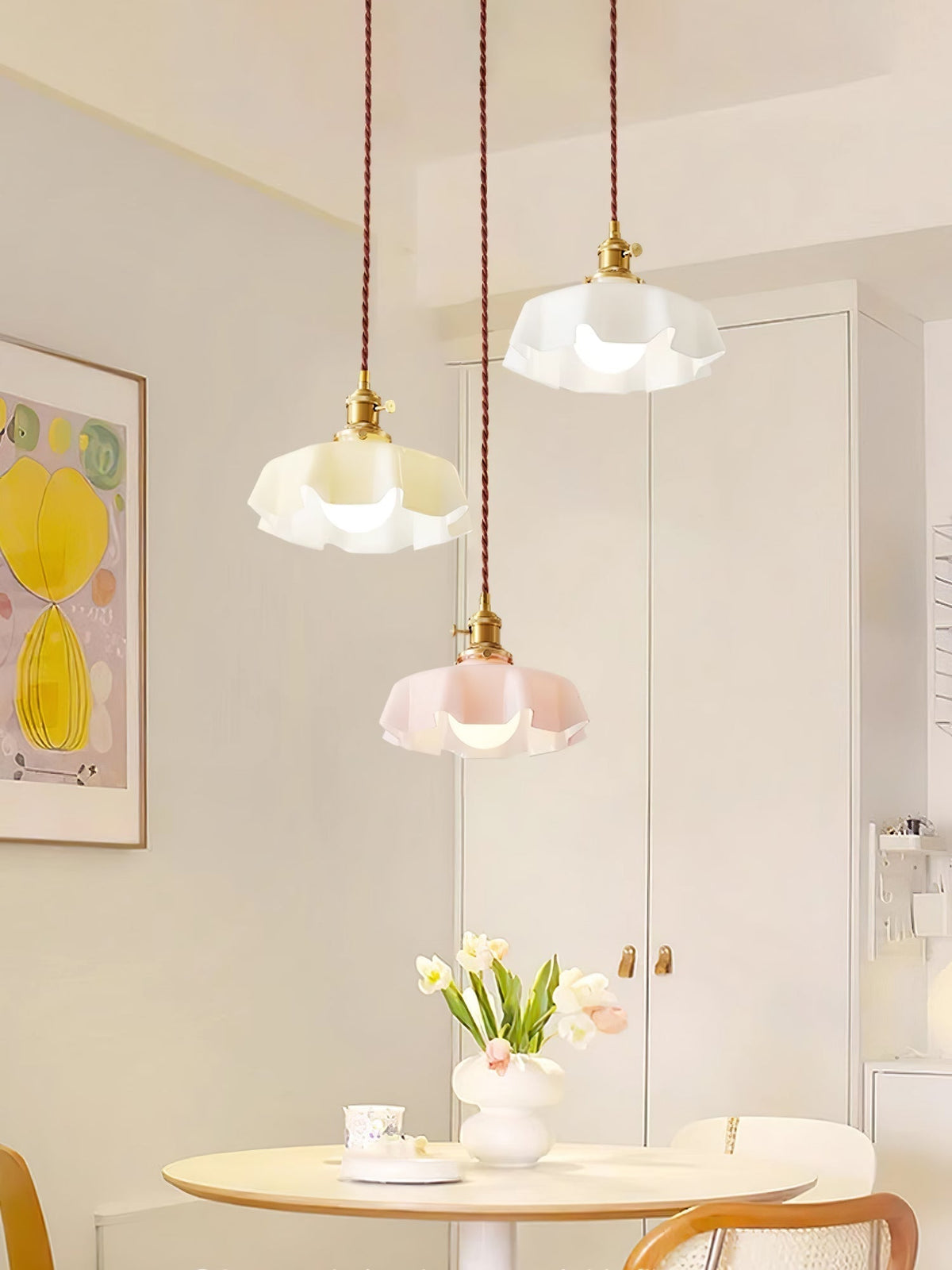 Liorivora hanglamp French Flower voor eetkamer