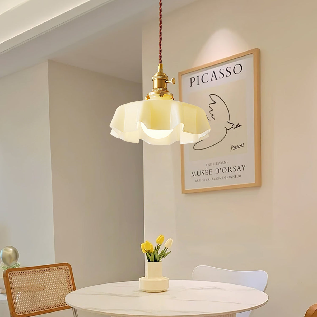 Liorivora hanglamp French Flower voor eetkamer
