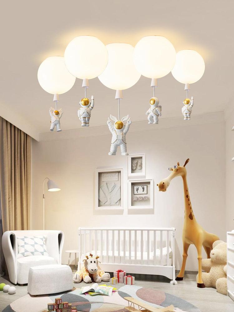 Nirerira plafondlamp acryl ballon astronaut speels kinderkamer
