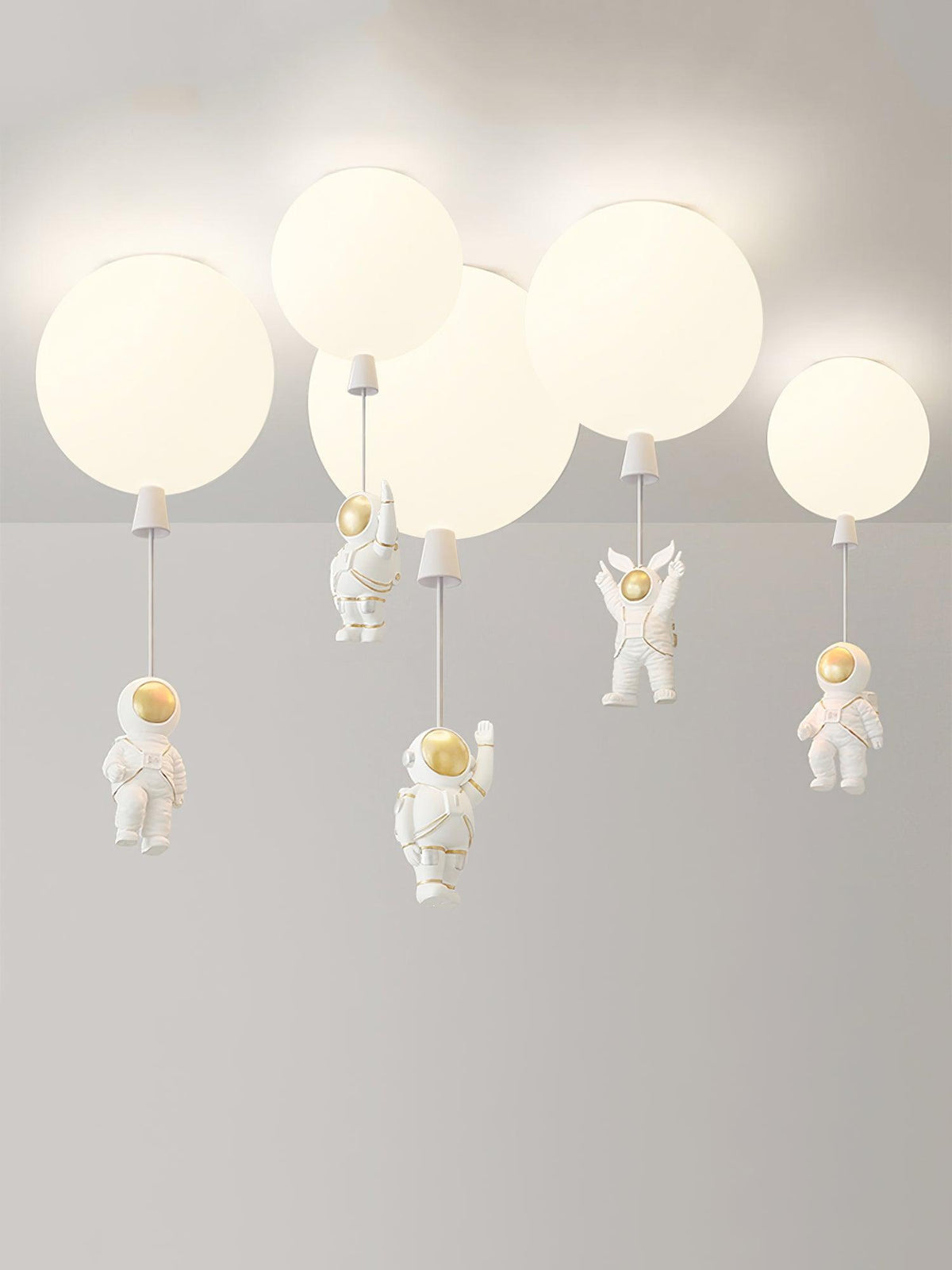 Nirerira plafondlamp acryl ballon astronaut speels kinderkamer