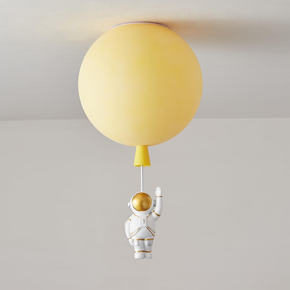 Nirerira plafondlamp acryl ballon astronaut speels kinderkamer
