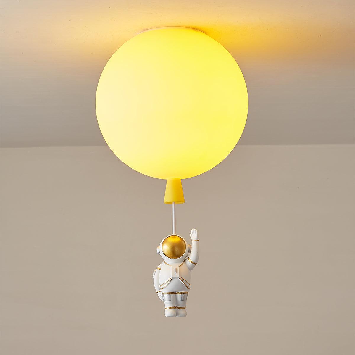 Nirerira plafondlamp acryl ballon astronaut speels kinderkamer