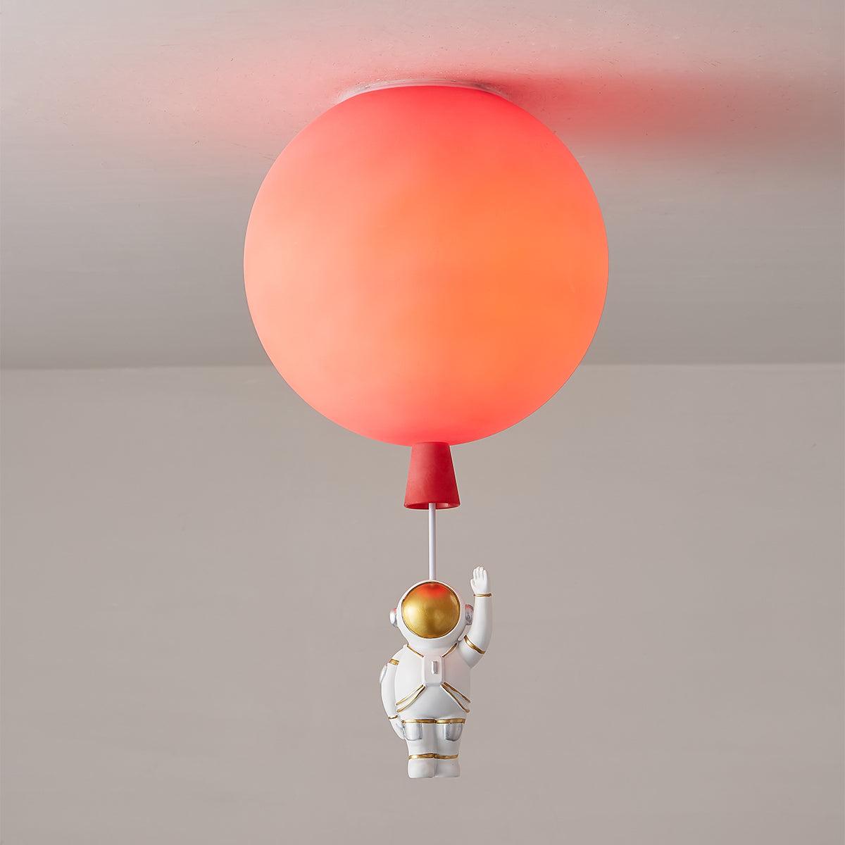 Nirerira plafondlamp acryl ballon astronaut speels kinderkamer