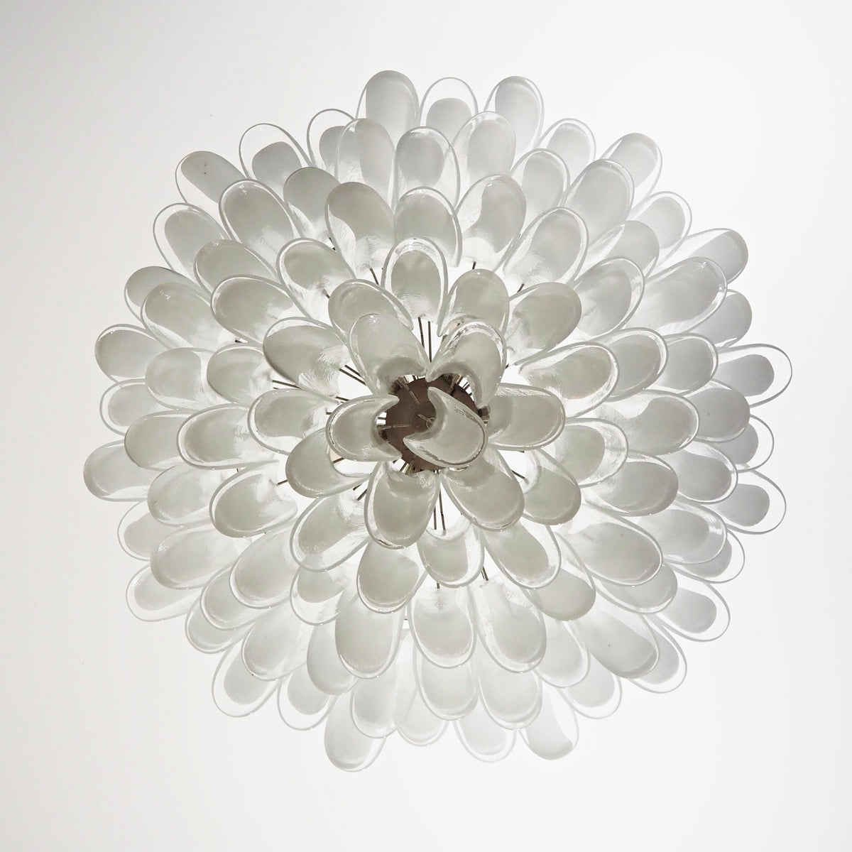 Thalion Kroonluchter Wit Murano-glas Bloemblaadjes Elegant