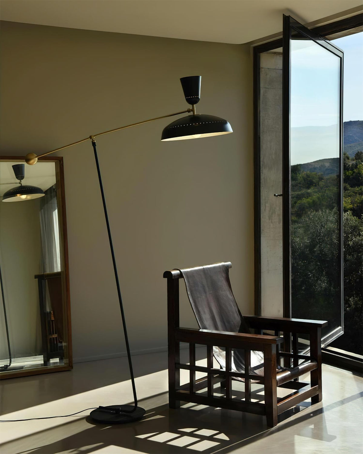 Lever vloerlamp