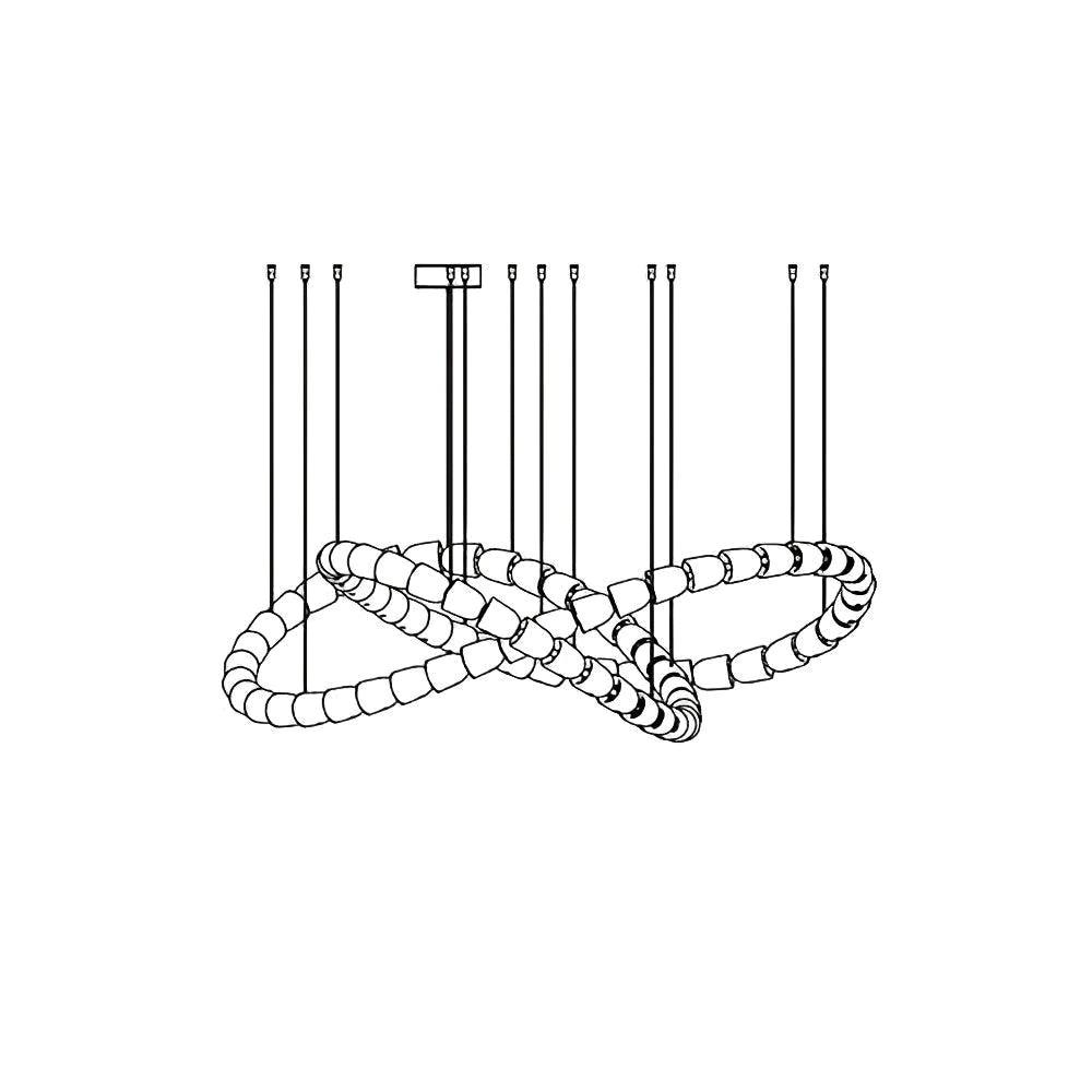 Nysilisra luxe kristallen hanglamp