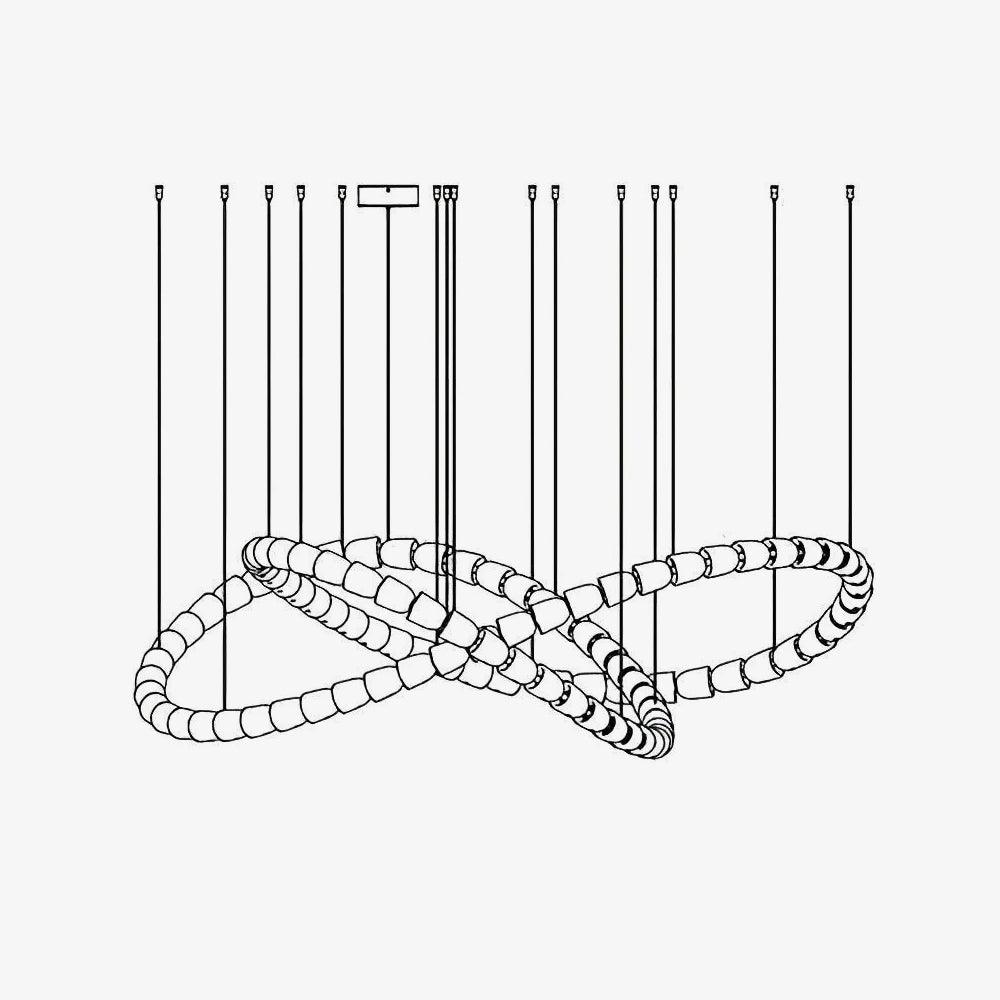 Nysilisra luxe kristallen hanglamp