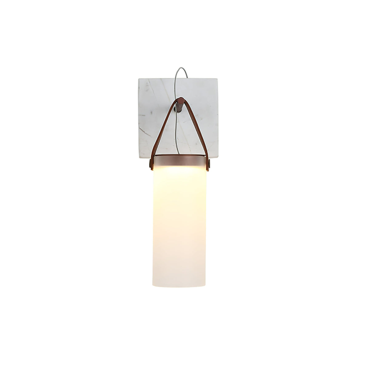 Galerie wandlamp Fontana glas leer marmer