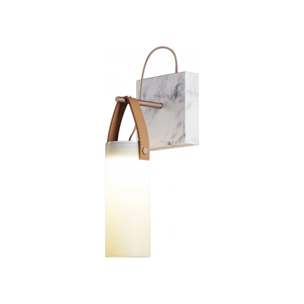 Galerie wandlamp Fontana glas leer marmer