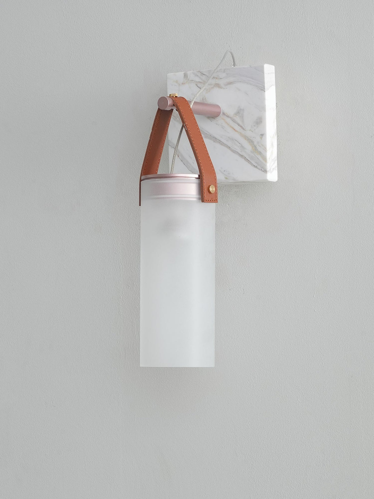 Galerie wandlamp Fontana glas leer marmer