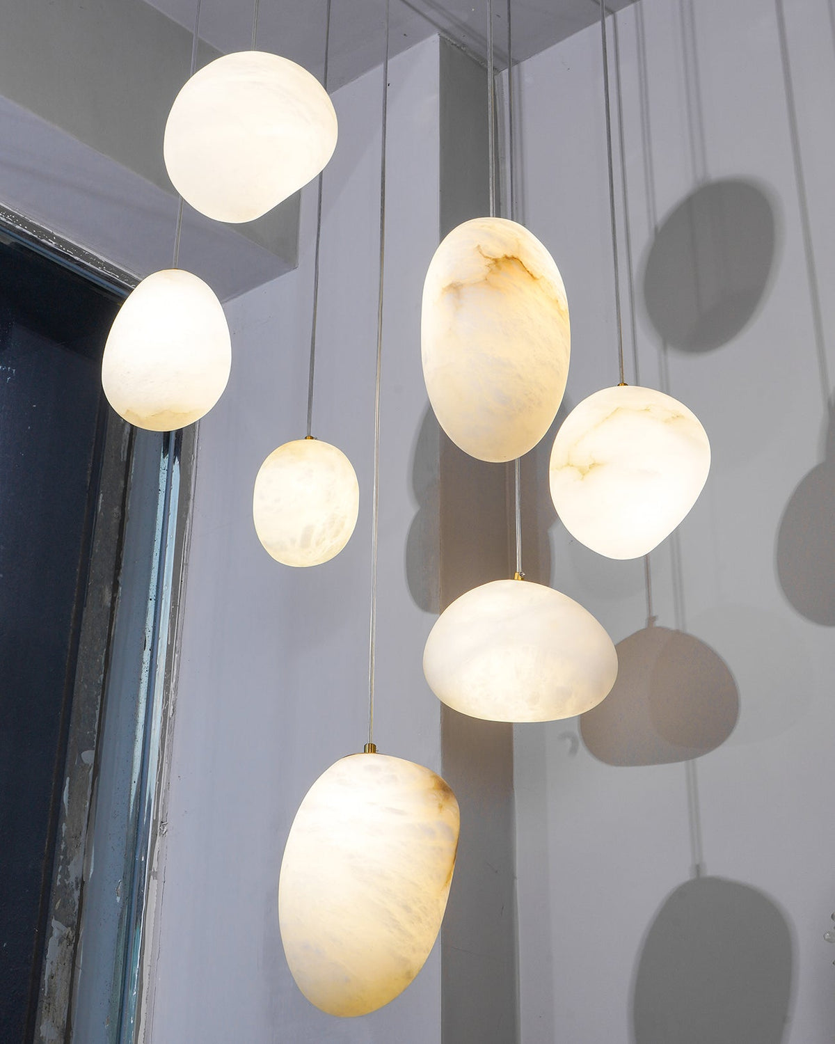 Ralen hanglamp Albast messing Sophistication