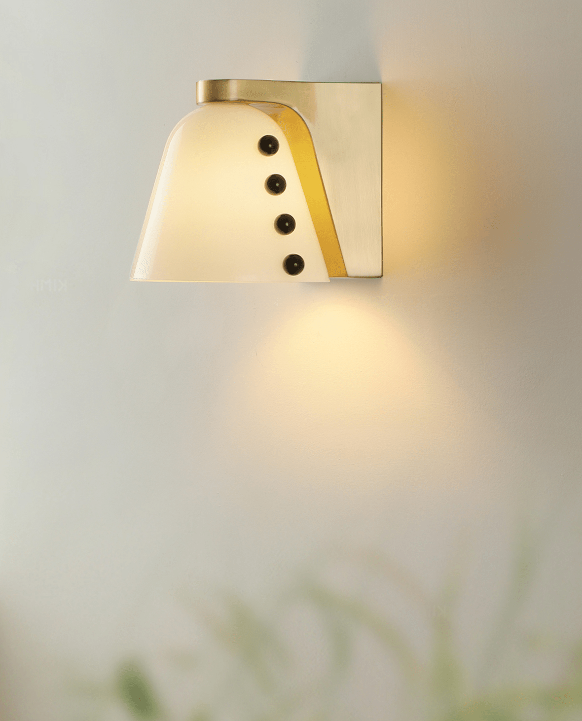 Jude Art Deco glazen wandlamp