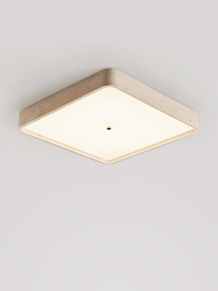 Ormian travertin vierkante plafondlamp