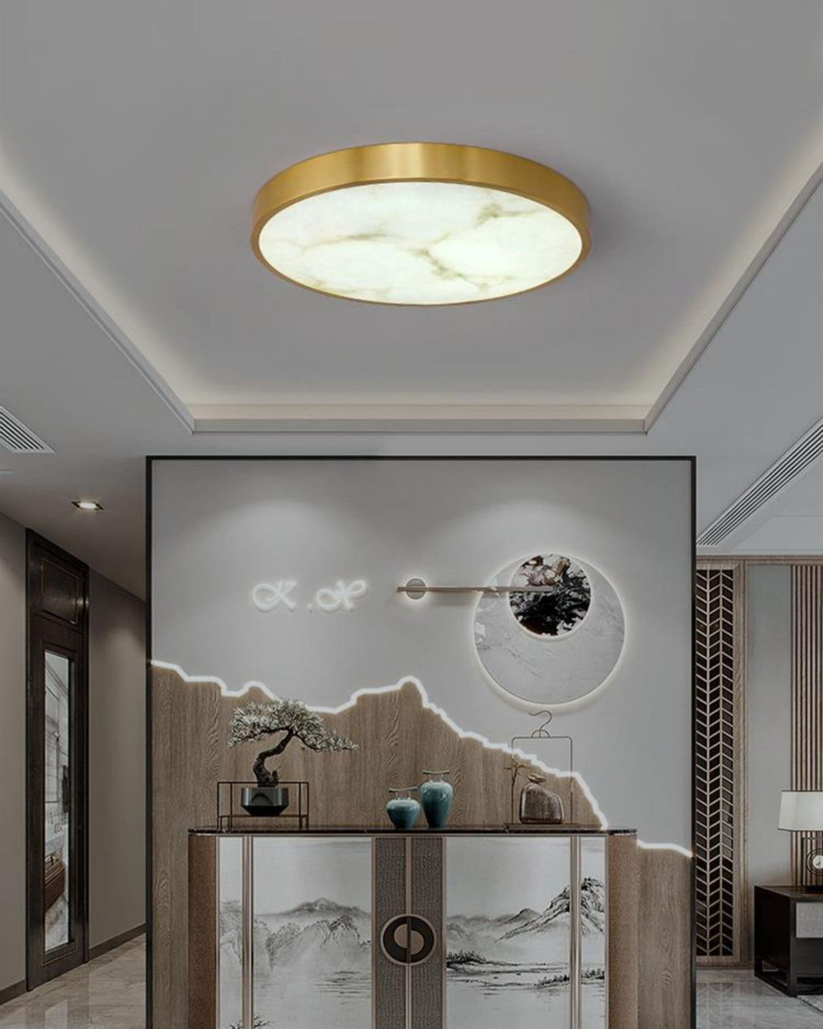 Nivaora albasten plafondlamp