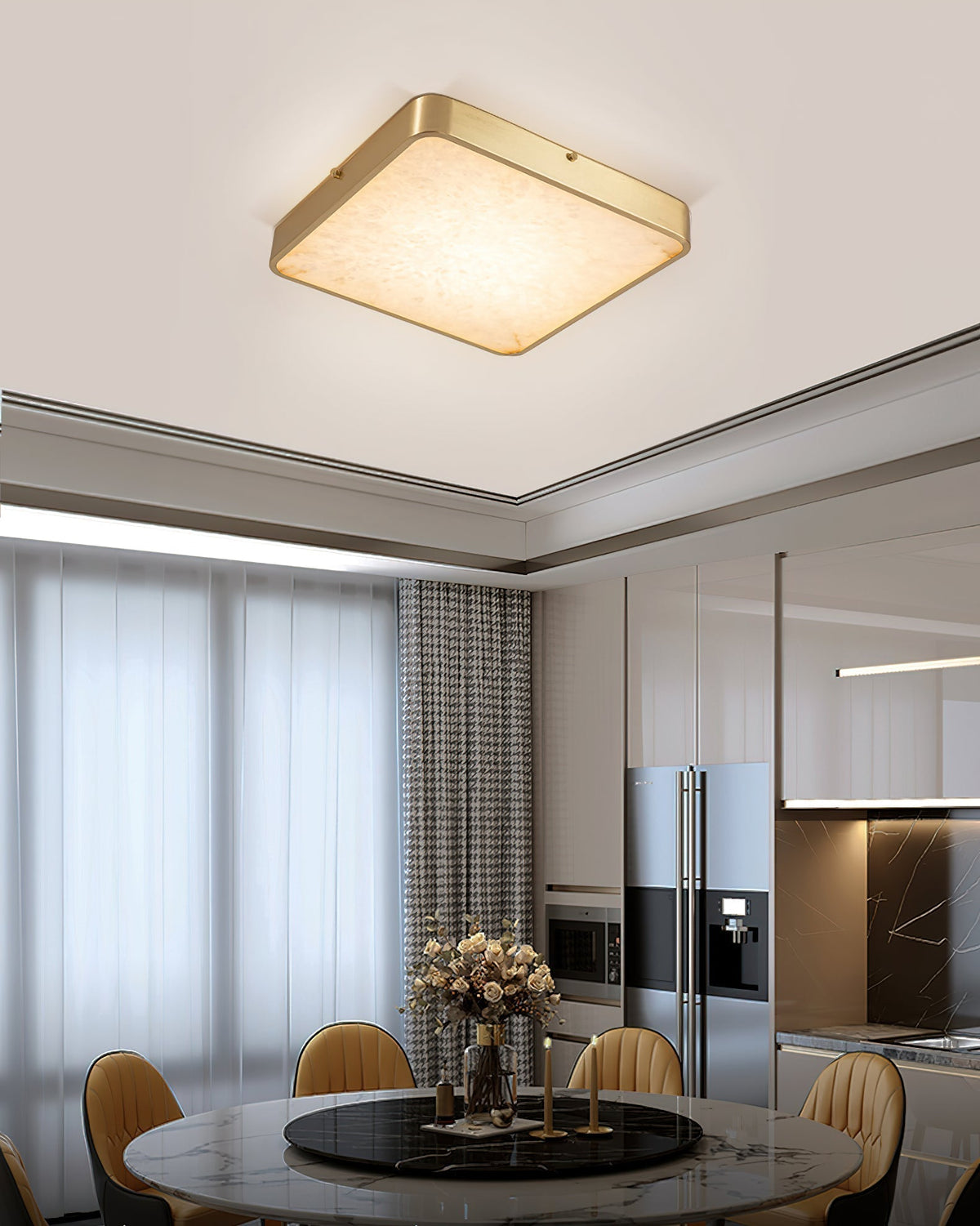 Nivaora albasten plafondlamp
