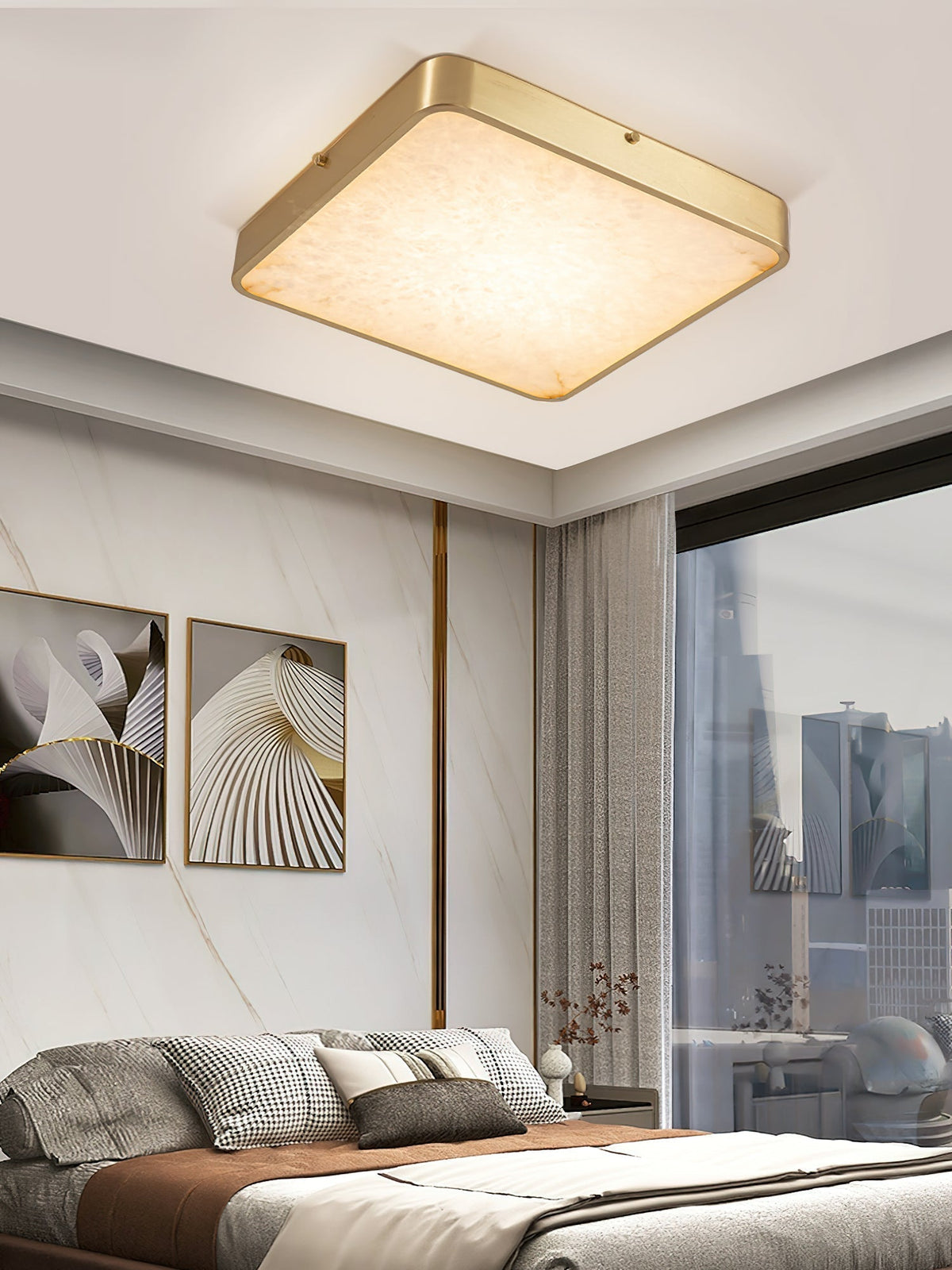 Nivaora albasten plafondlamp
