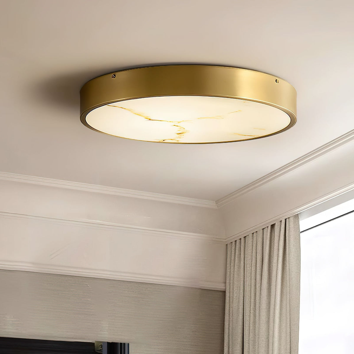 Nivaora albasten plafondlamp