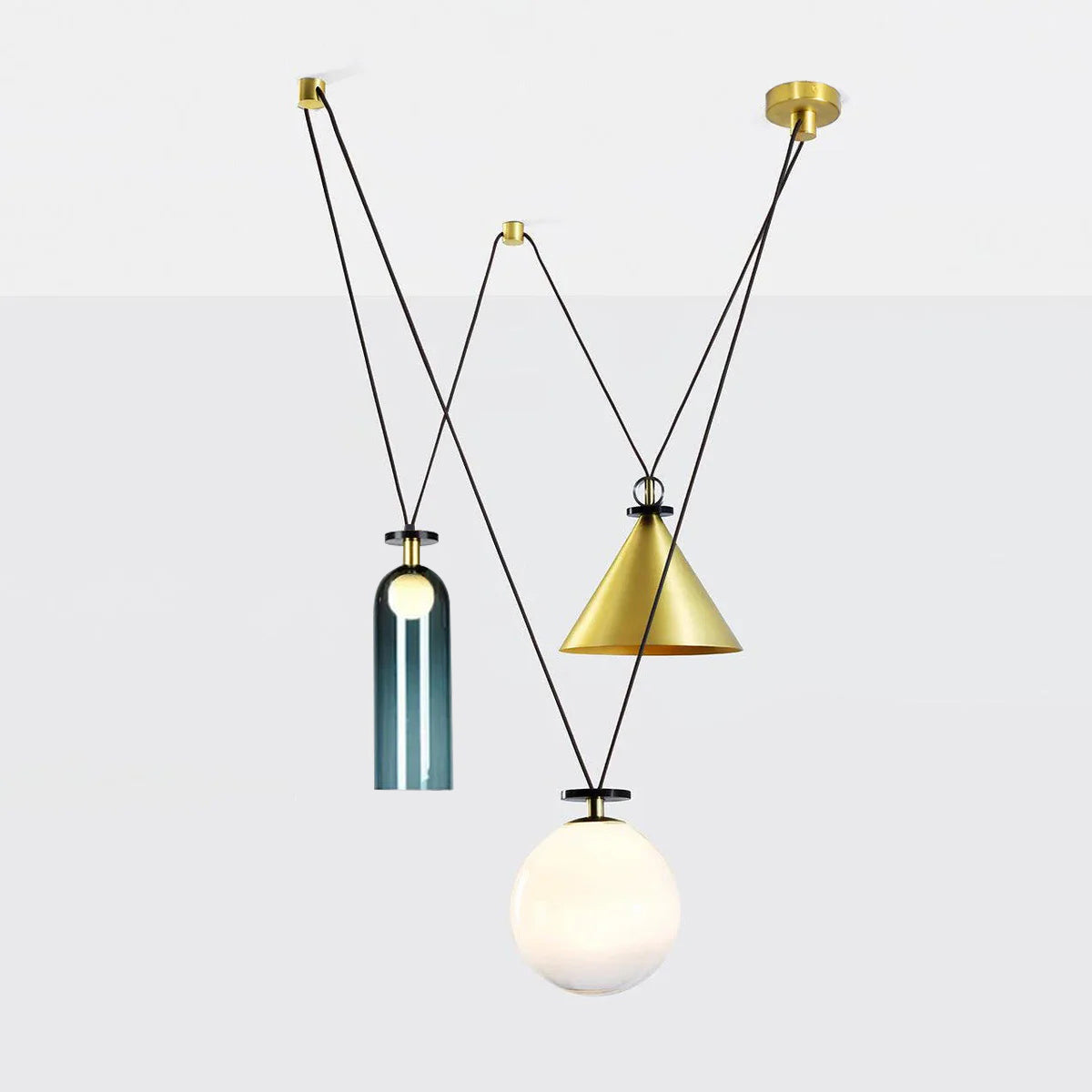 Noro verstelbare hanglamp met meerdere vormen