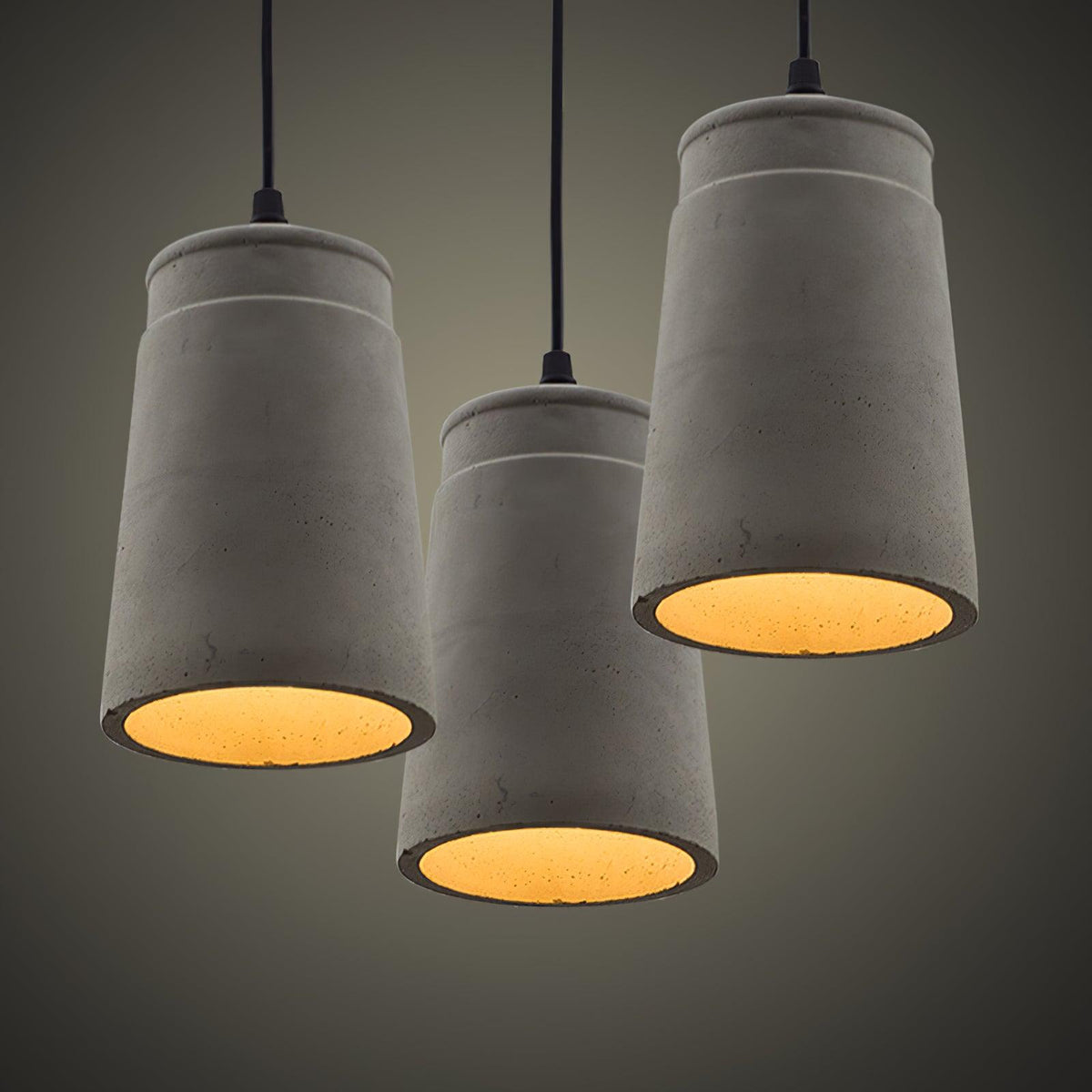 Geo industriële hanglamp van cement
