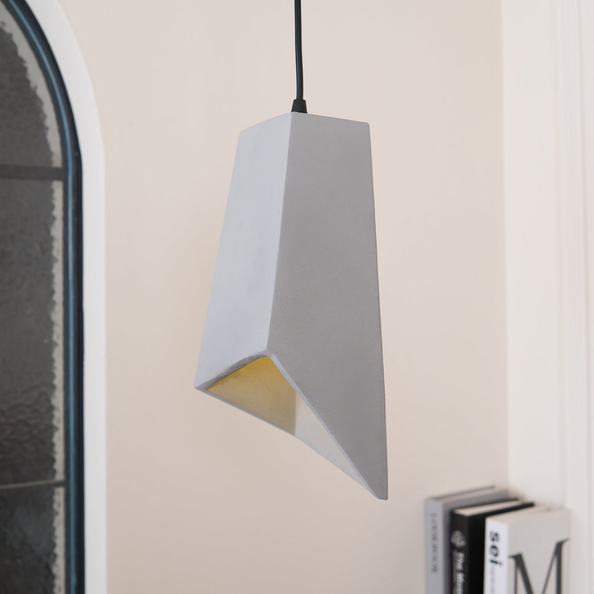 Geo industriële hanglamp van cement