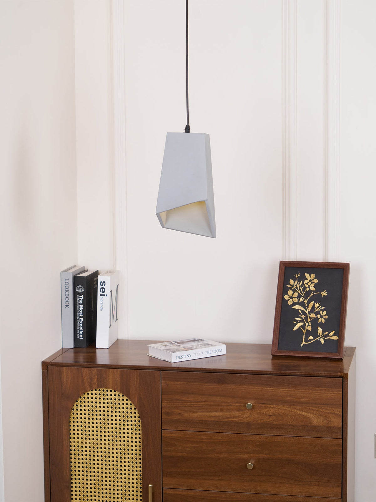 Geo industriële hanglamp van cement